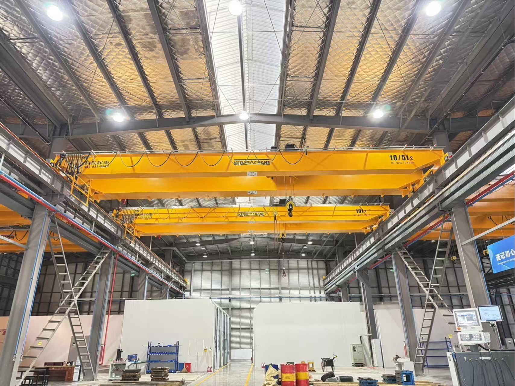 欧式双梁起重机 欧式双梁桥式起重机 QD双梁 10吨 室内车间 整机